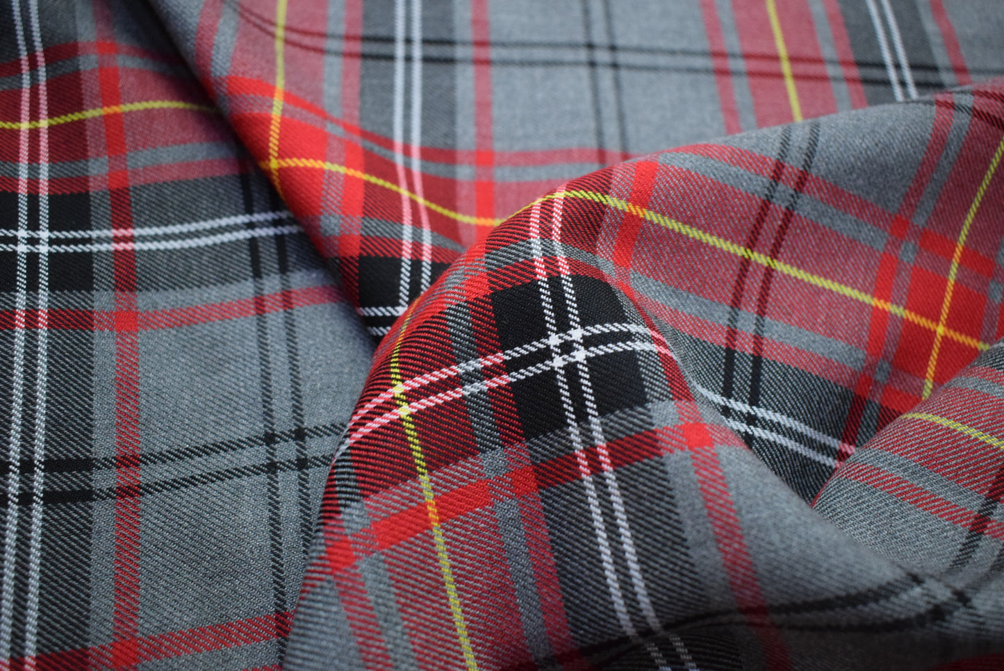 Red/Grey Tartan Check