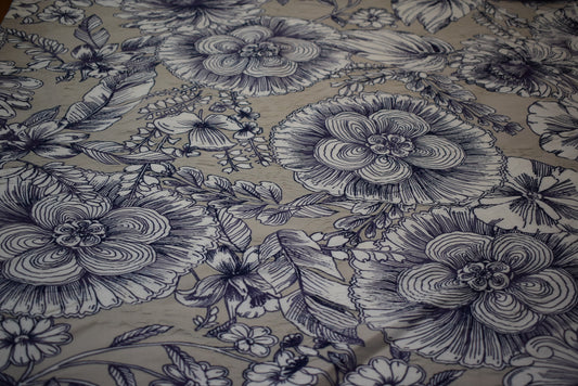 'Art Nouveau' Stretch Jacquard