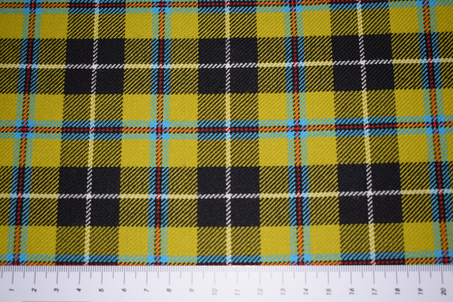 Ochre & Blue 'Garigue' Tartan