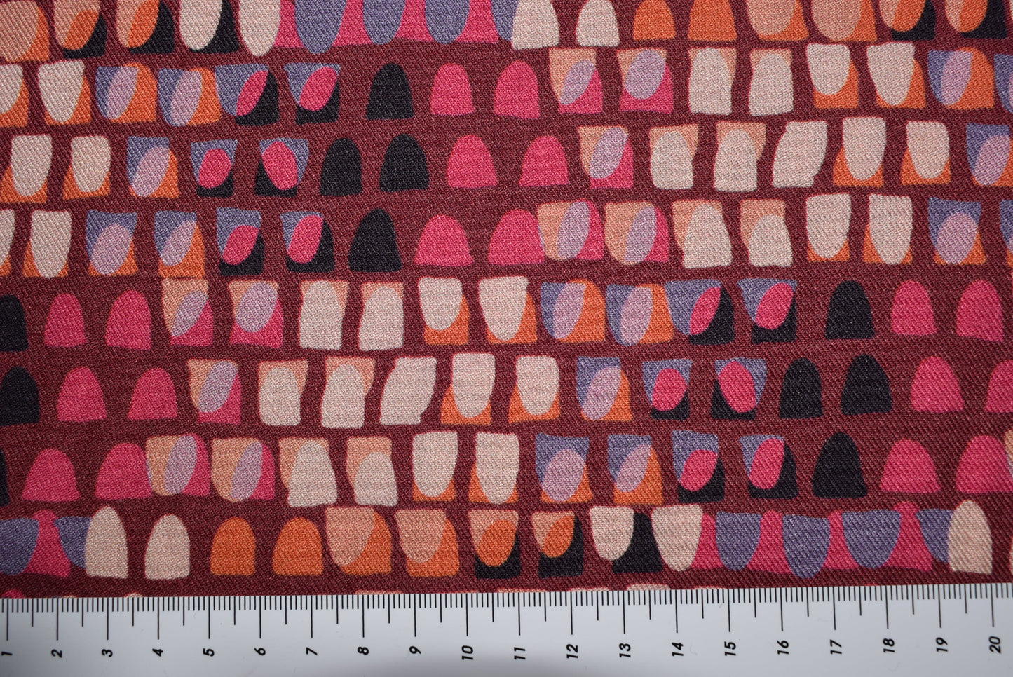 'Seville Wine' Twill Print