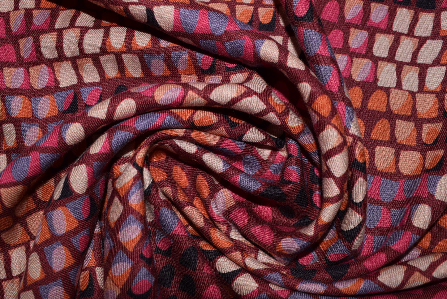 'Seville Wine' Twill Print