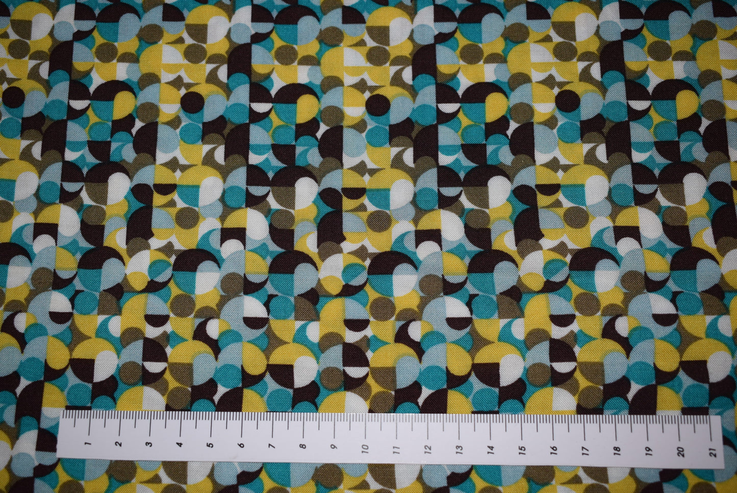 'Ratio' Turquoise Challis