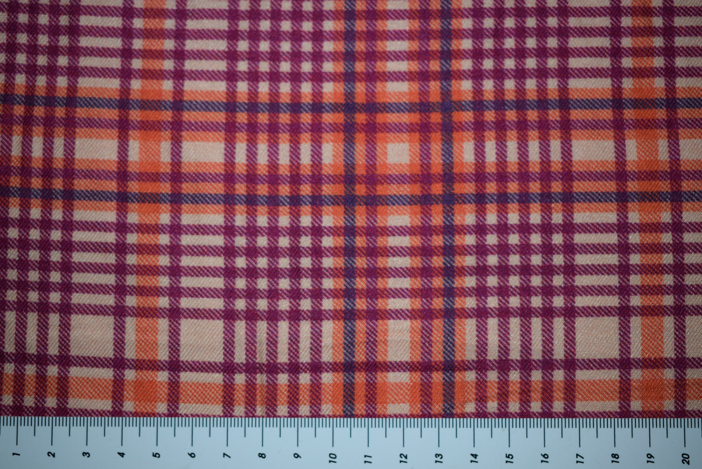 'Seville Check' Twill - Wine