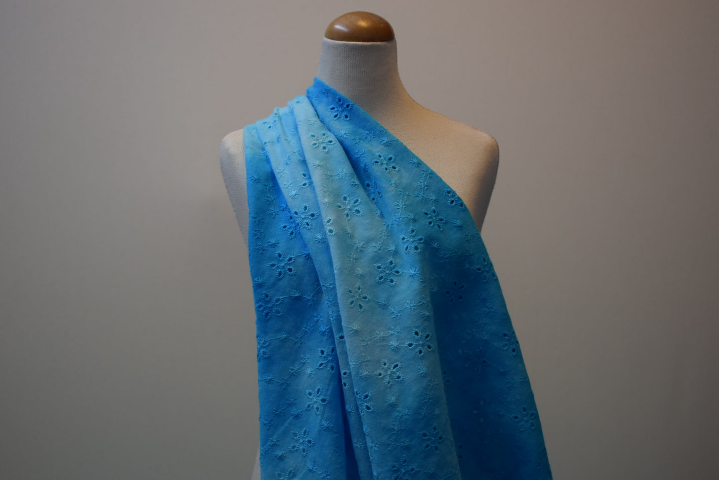 Tie-Dye Broiderie Anglaise - Turquoise
