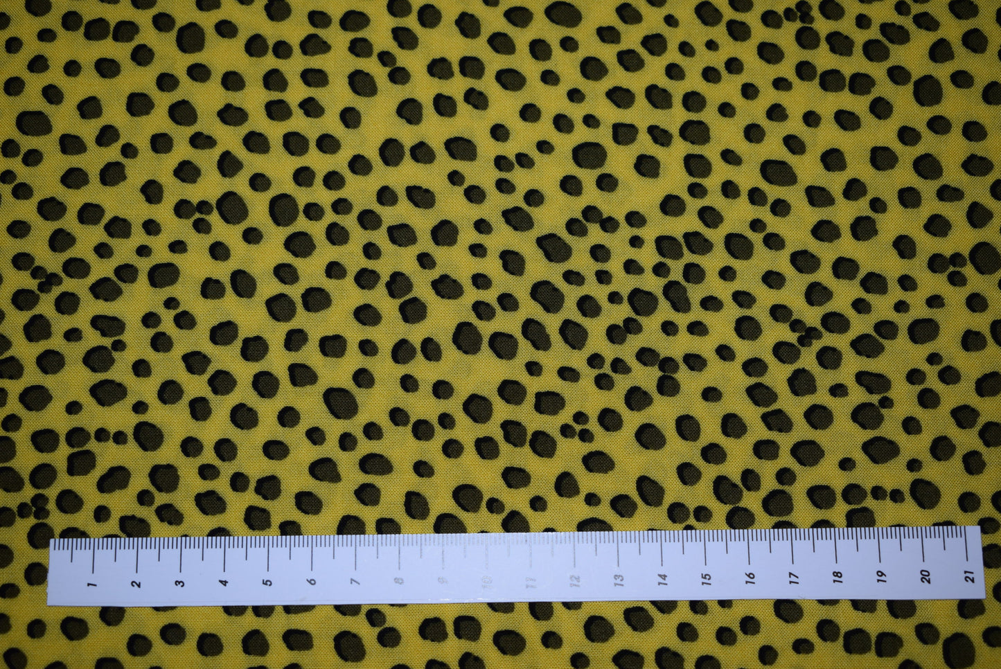 'Double Dot' challis print - gold