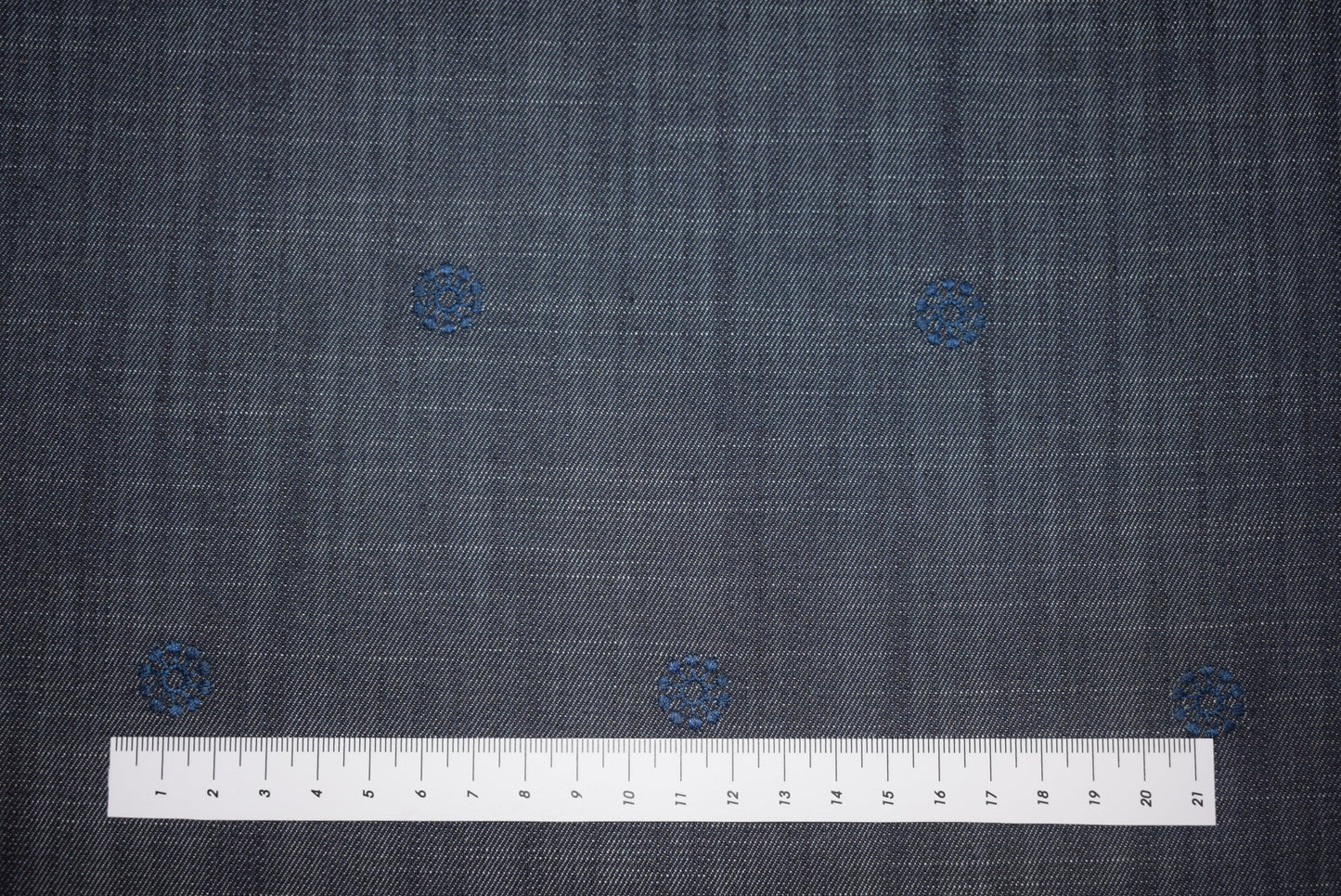 Embroidered Tencel Mix Denim