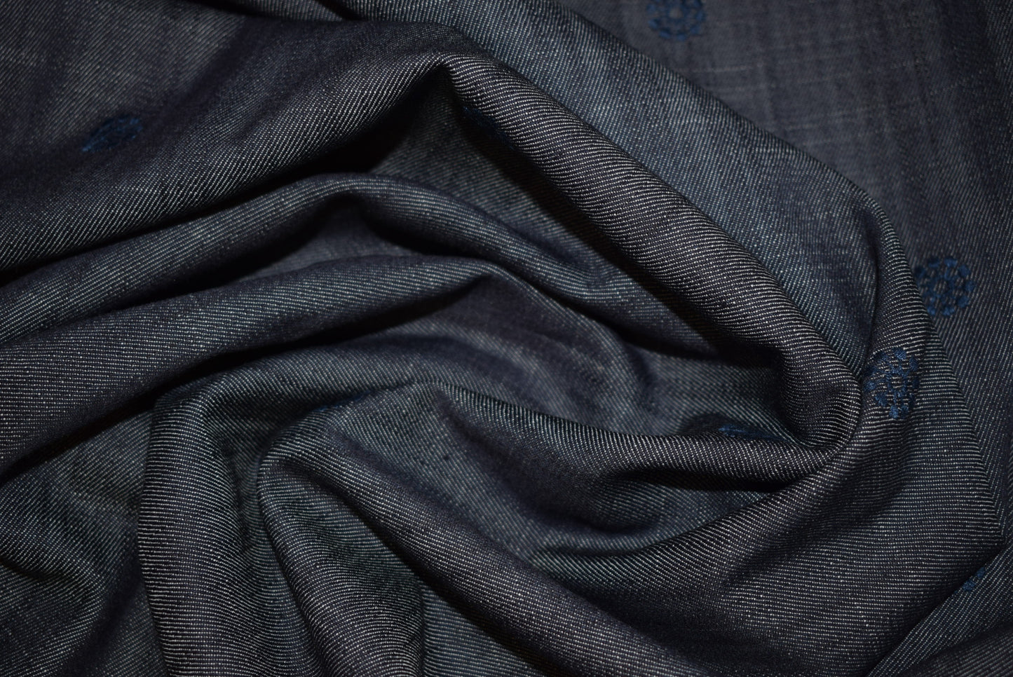 Embroidered Tencel Mix Denim