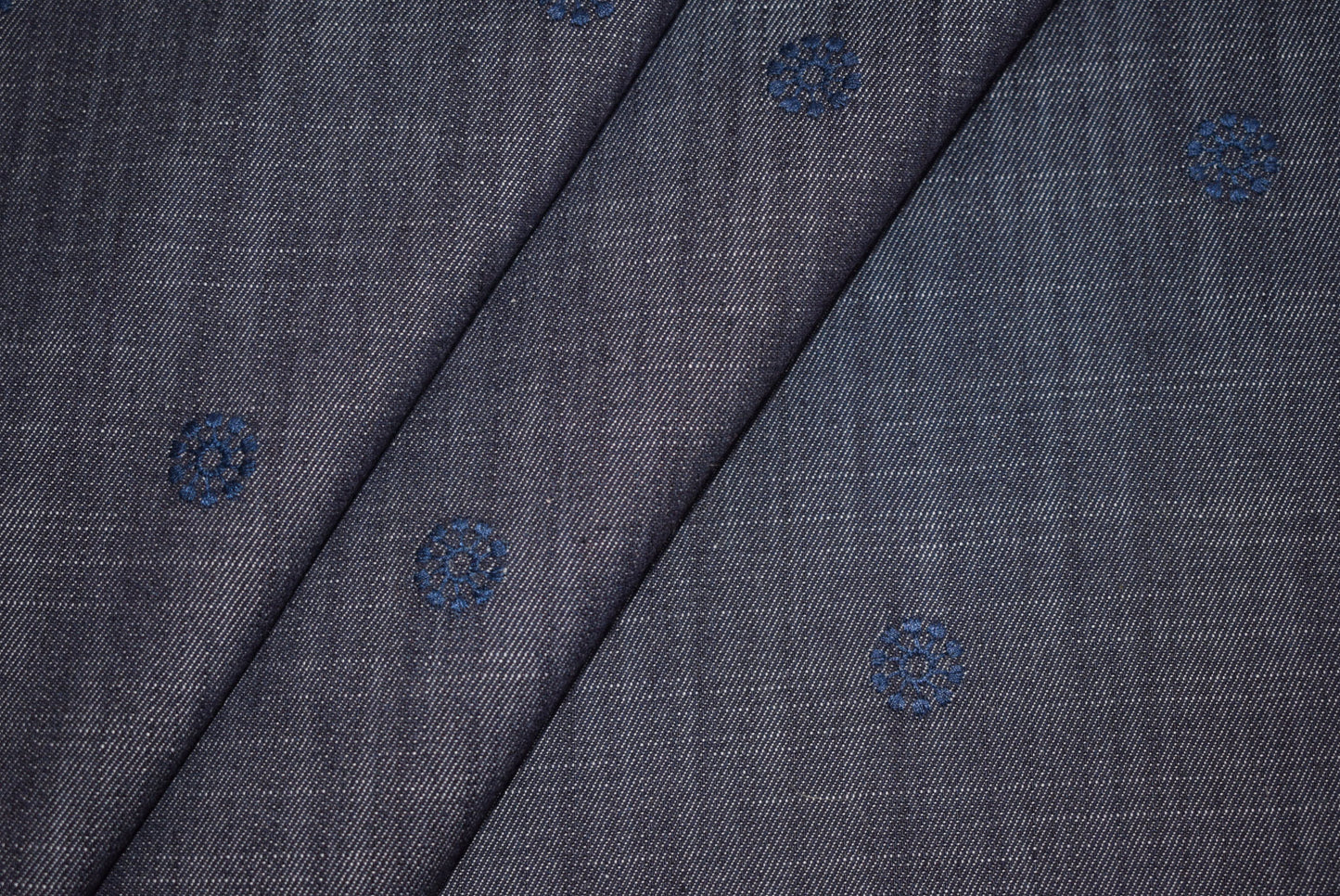 Embroidered Tencel Mix Denim