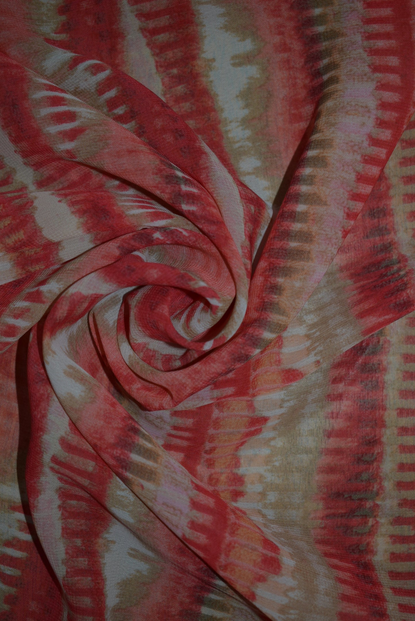 'Horizon' Georgette - Green