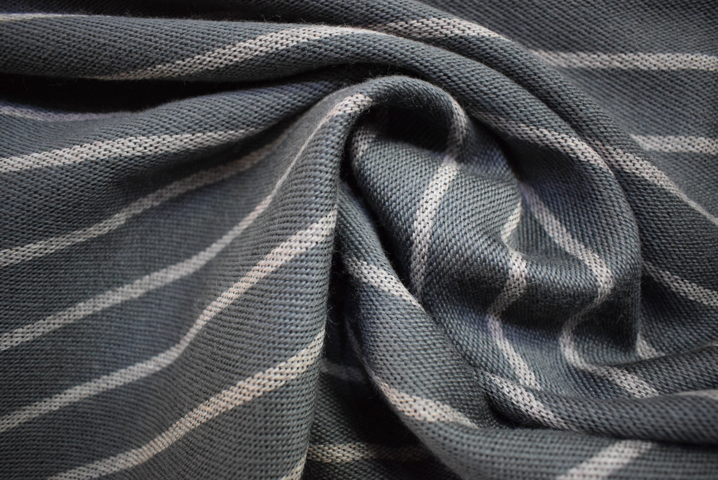 Soft Barathea Stripe - Grey