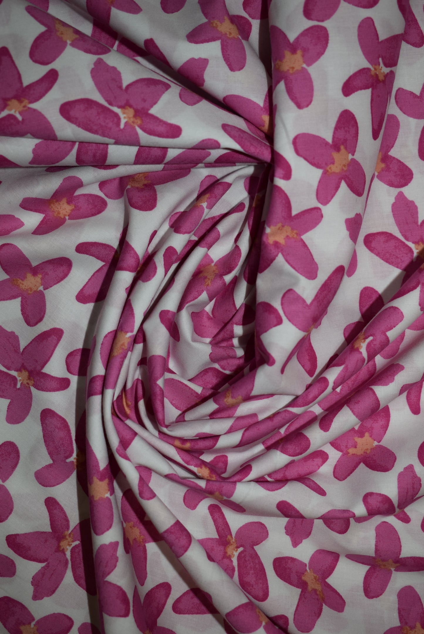 'Clarissa' pima lawn - pink on white
