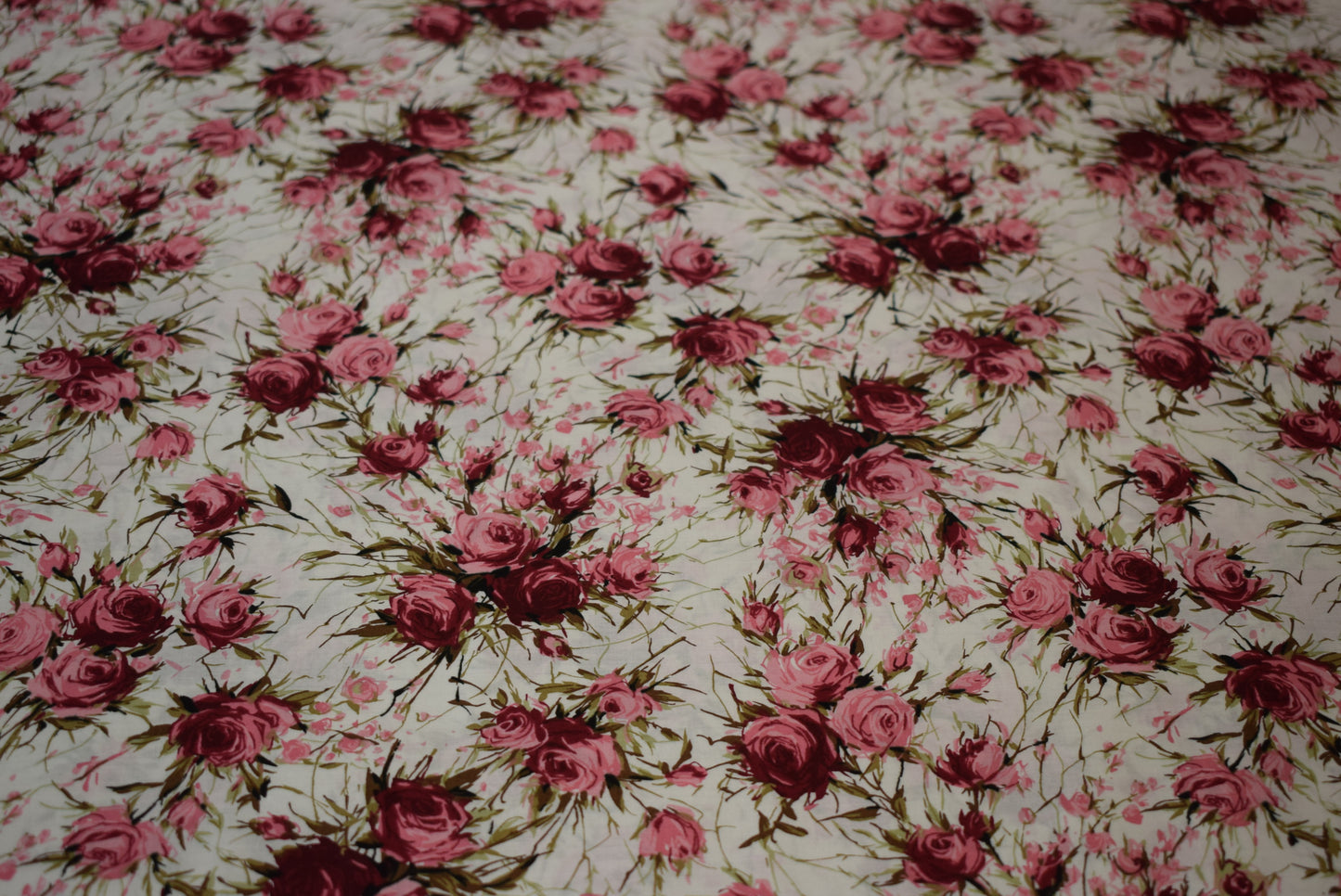 'Rose Posy' Pima Lawn - pink