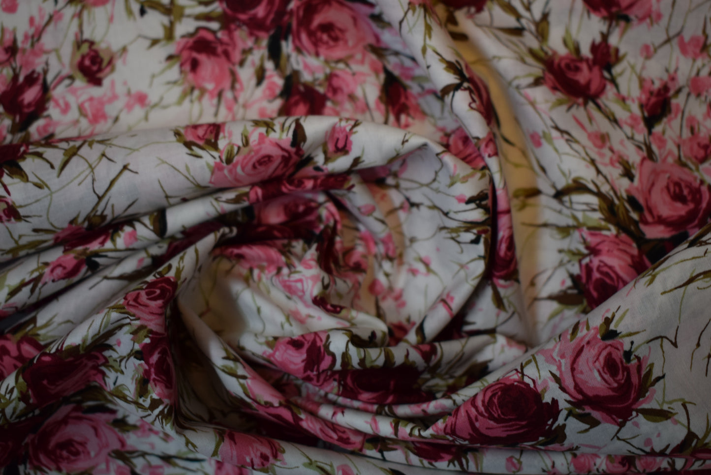 'Rose Posy' Pima Lawn - pink