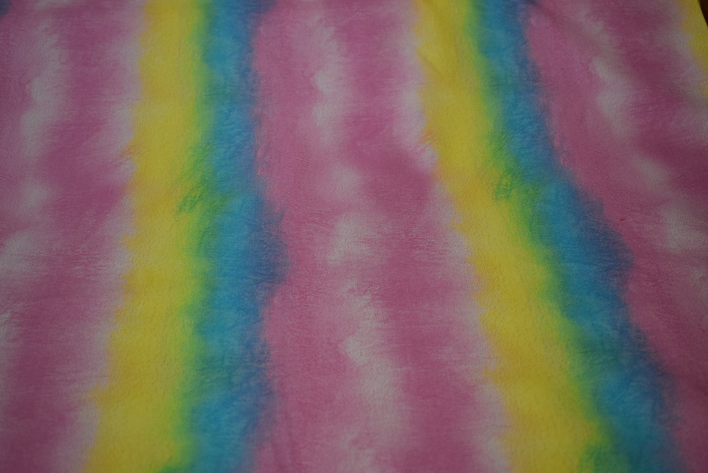 Pastel Stripe Stretch Sateen