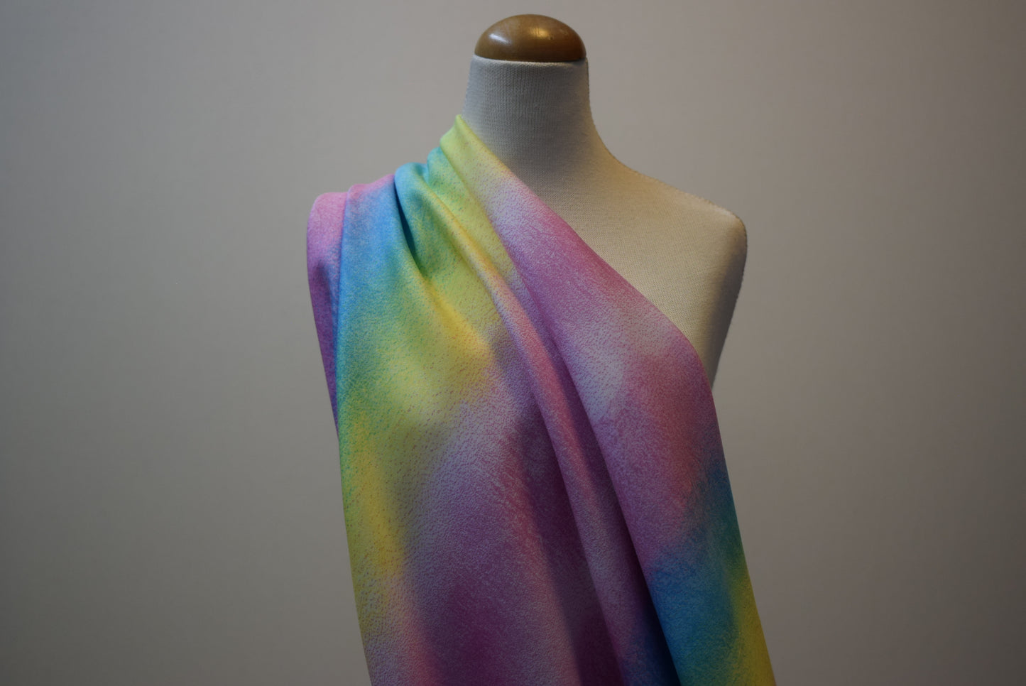 Pastel Stripe Stretch Sateen