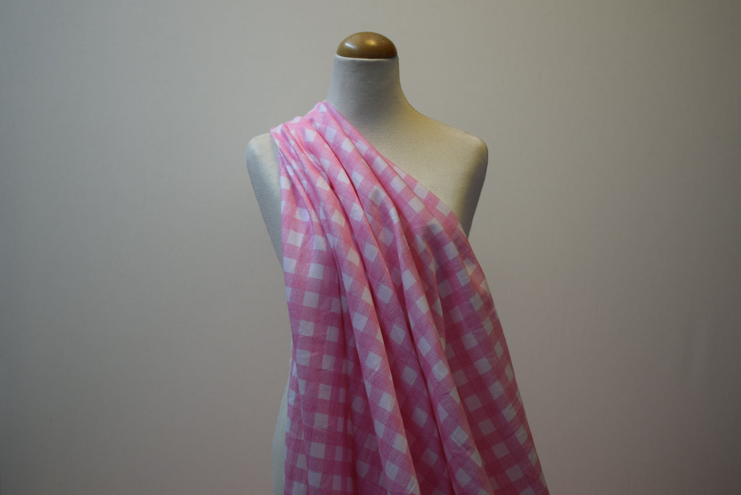 Pink Gingham - Sateen