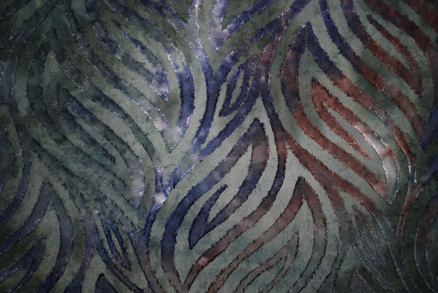 'Burn-Out' Jacquard Jersey - Forest