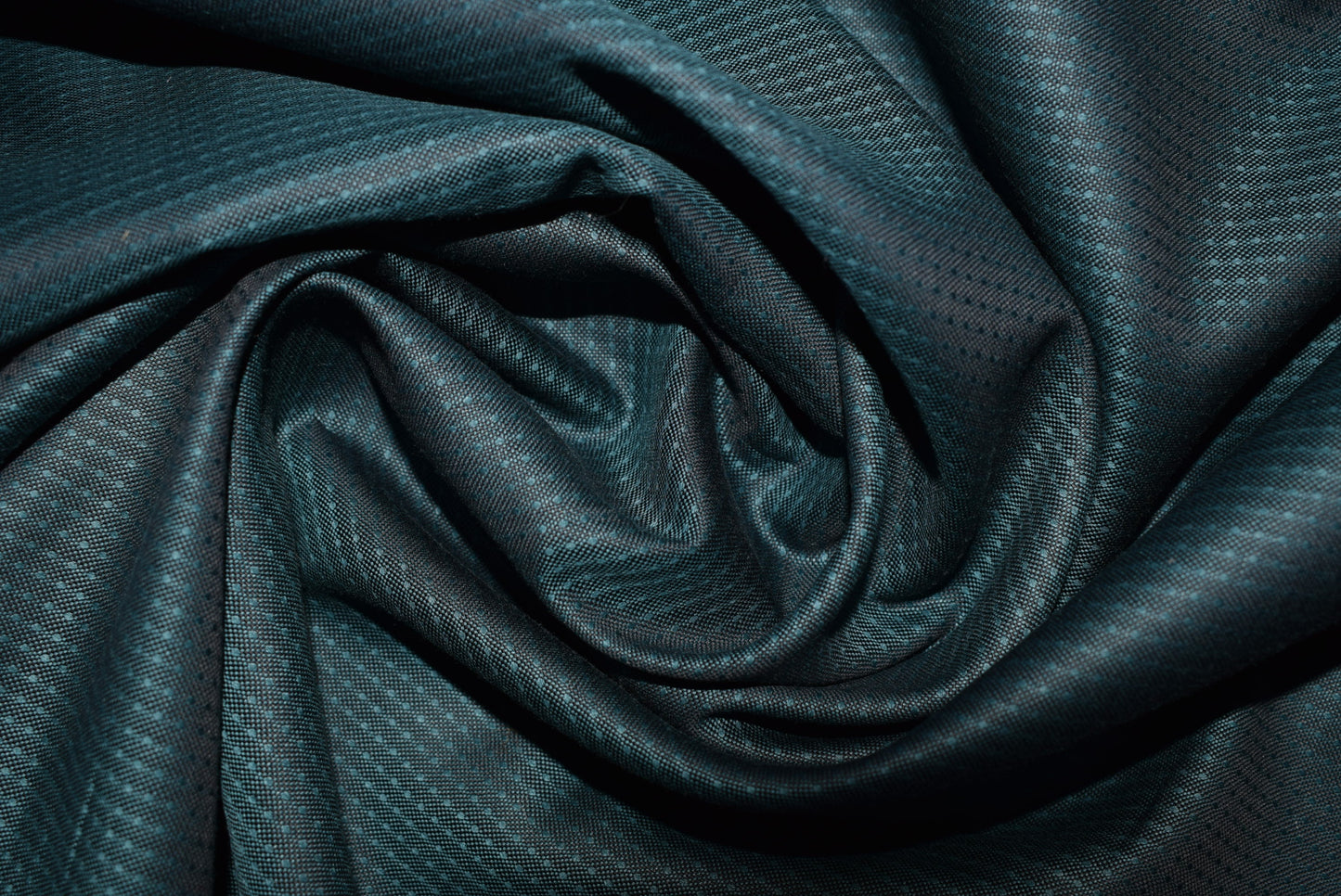 Teal Check Jacquard