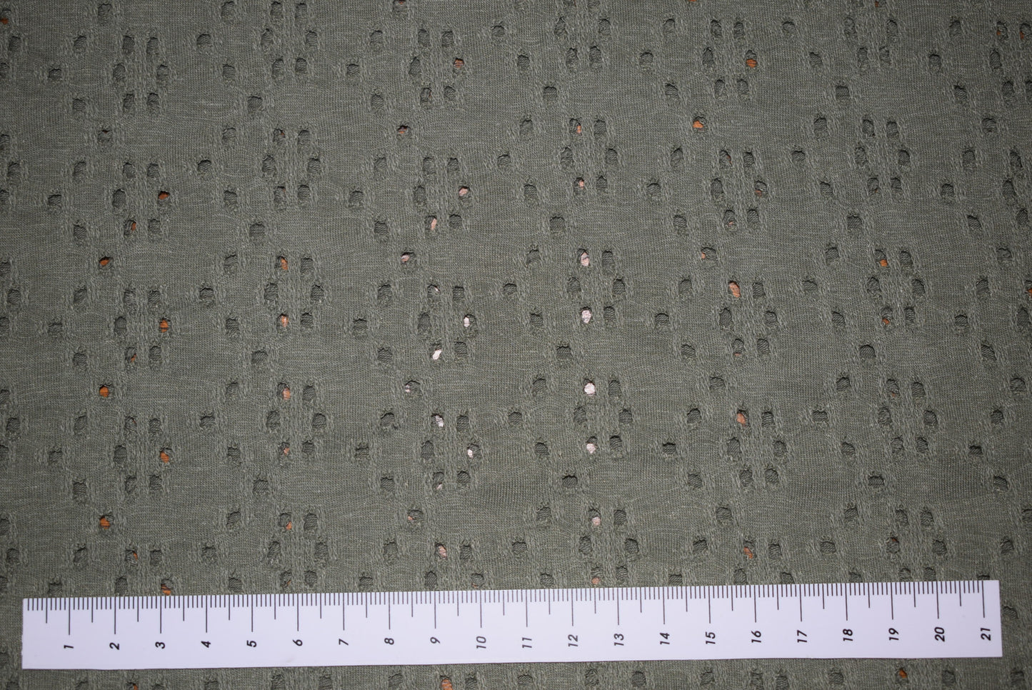 'Eyelet Jersey' - Sage
