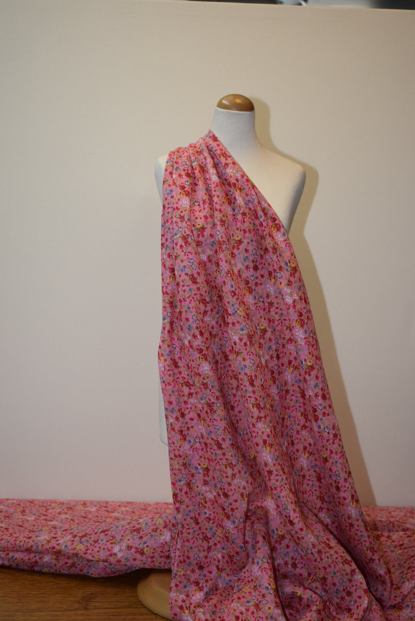 Floral Voile - coral