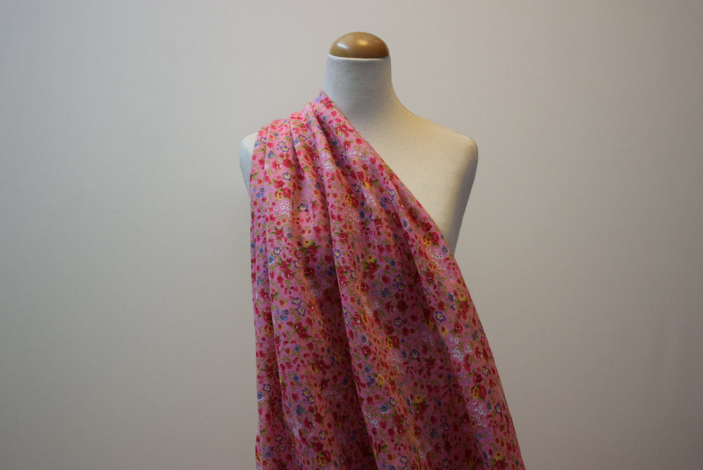 Floral Voile - coral