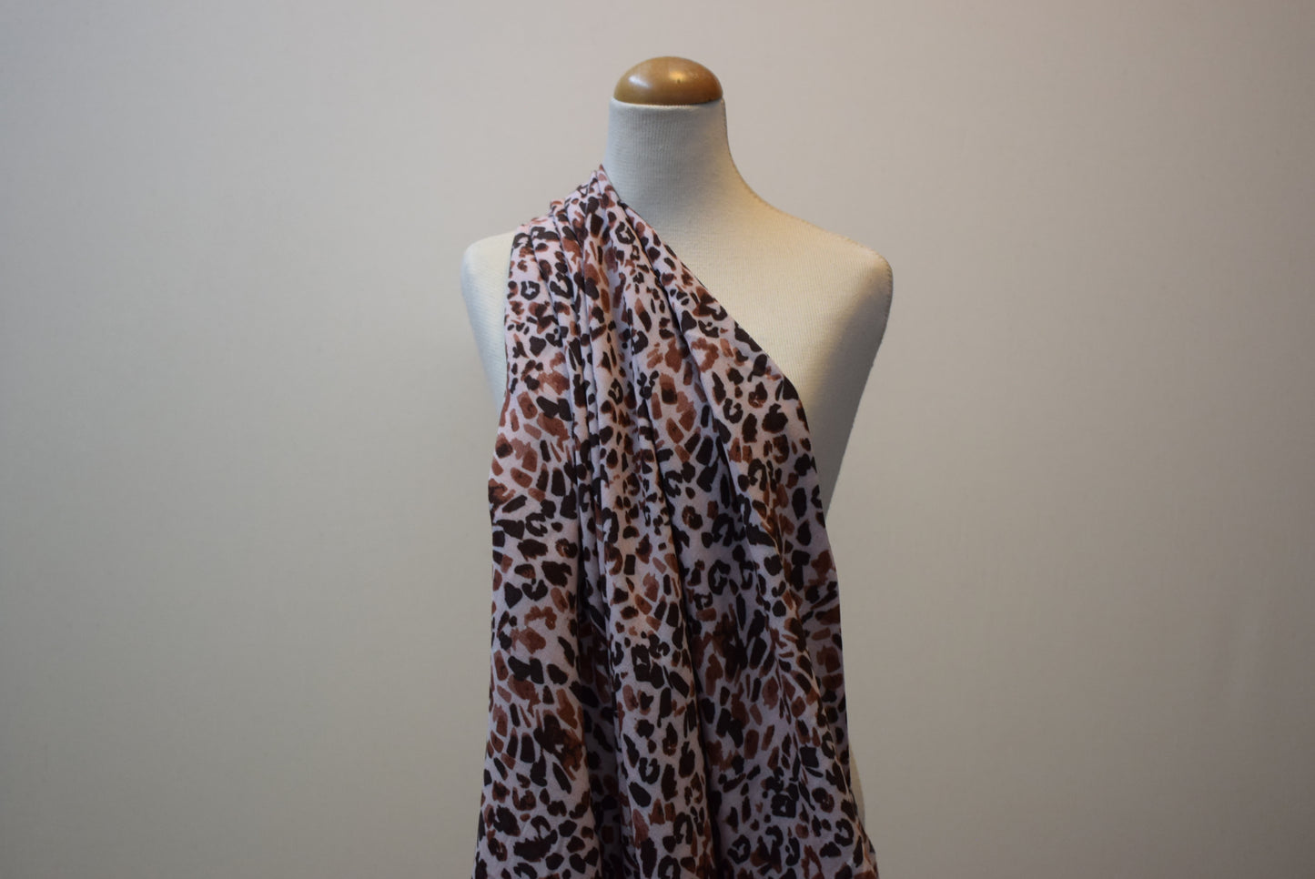 'Animal Confetti' Challis - pink