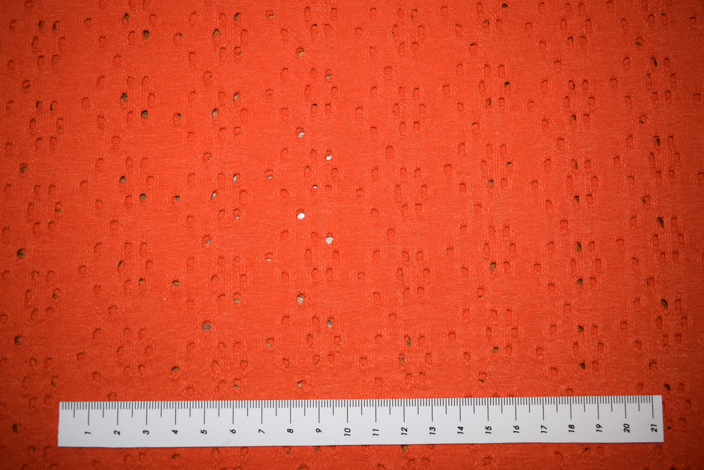'Eyelet Jersey' - Watermelon