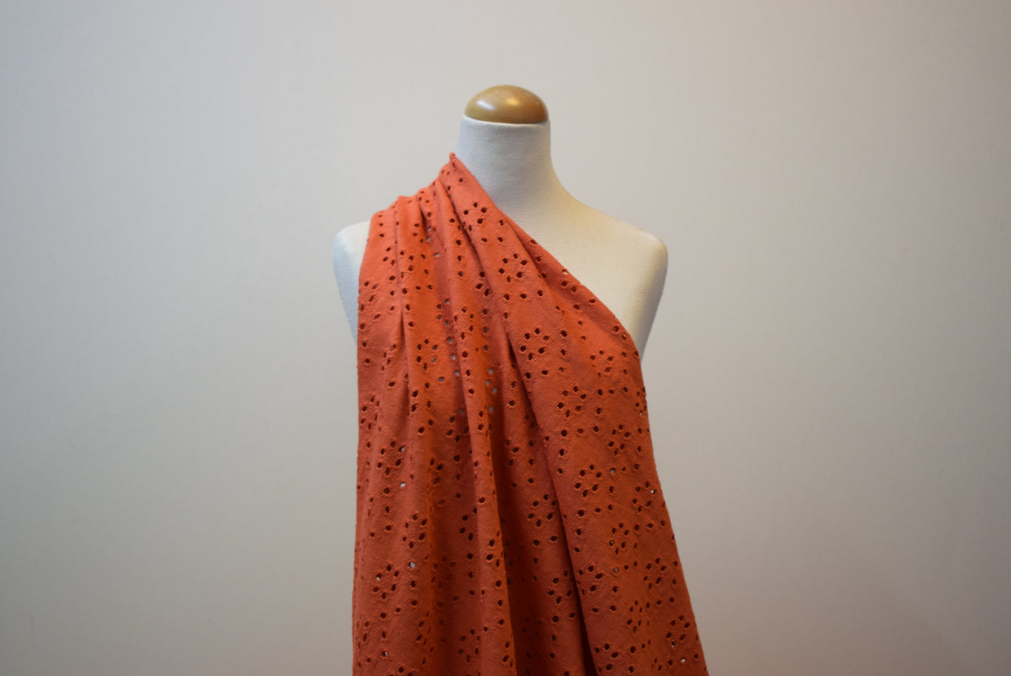 'Eyelet Jersey' - Watermelon
