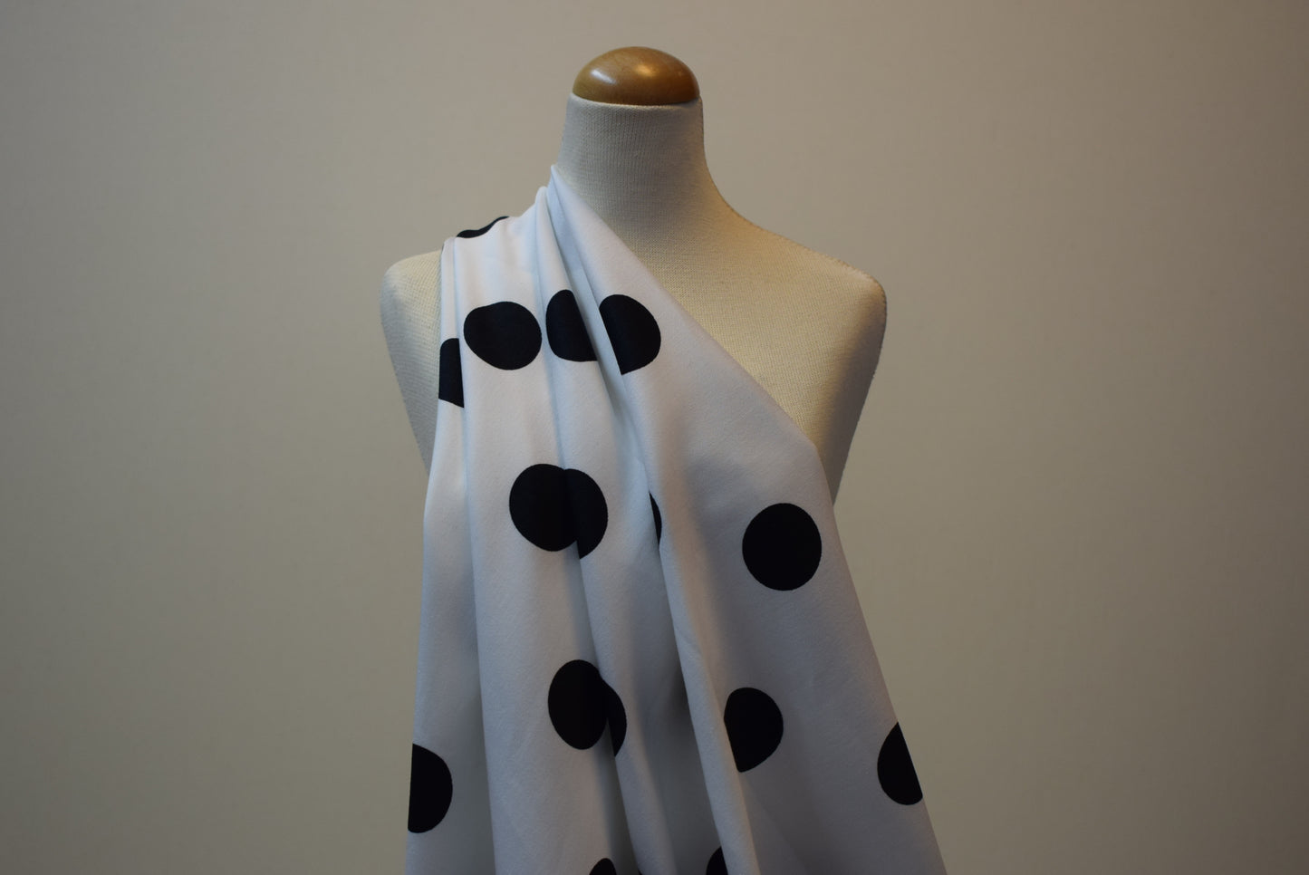 Black Spot On White Sateen