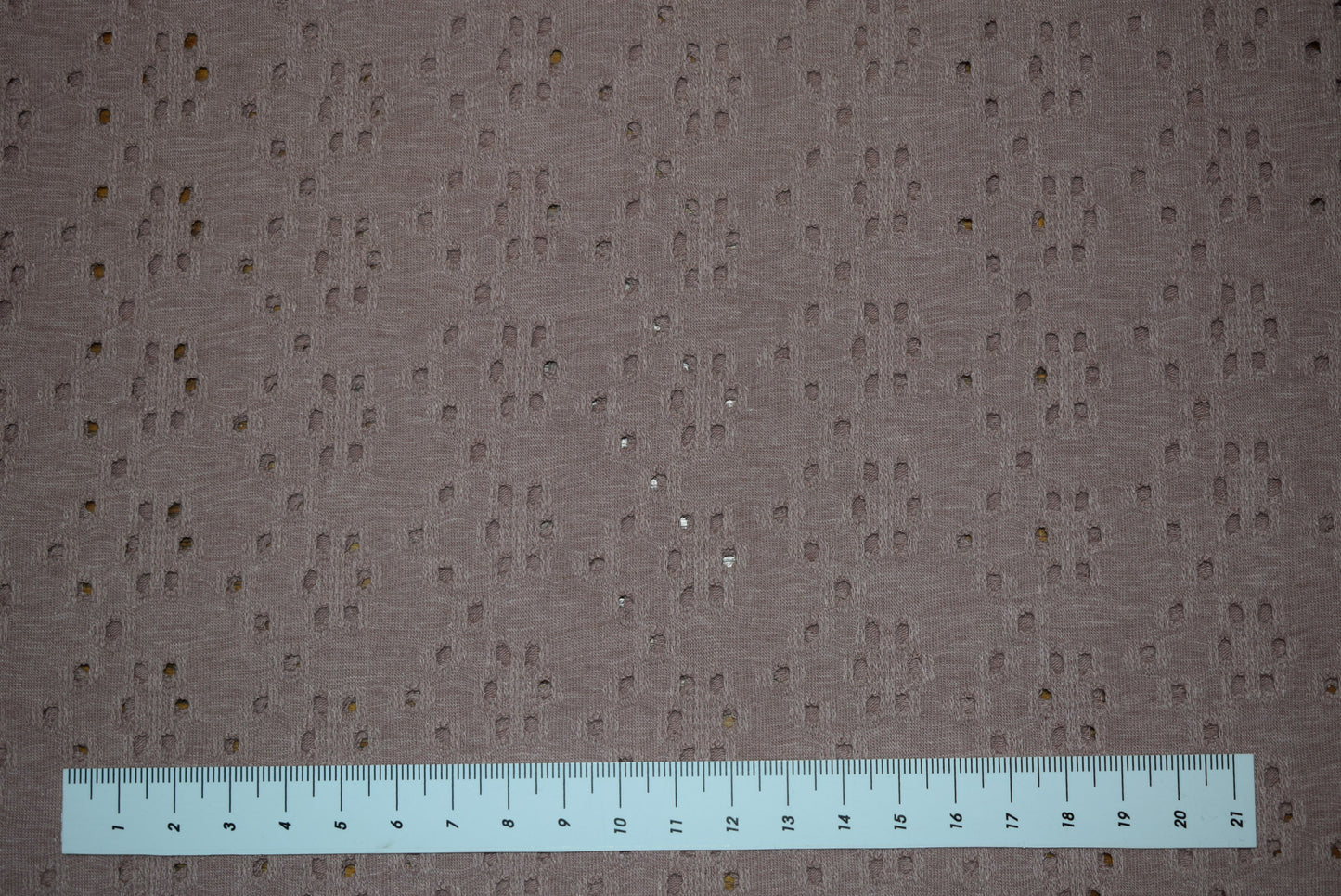 'Eyelet Jersey' - Old Rose