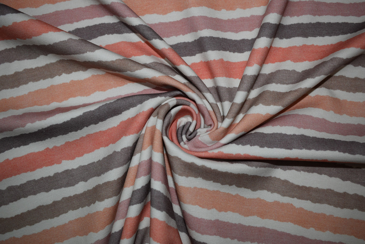 Wavy Stripe Jersey - Coral