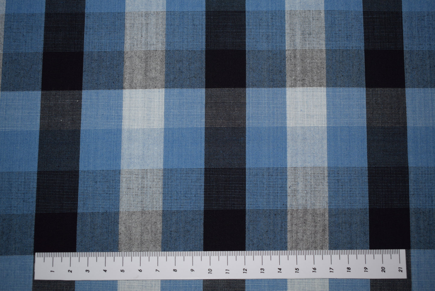 Denim Block Check