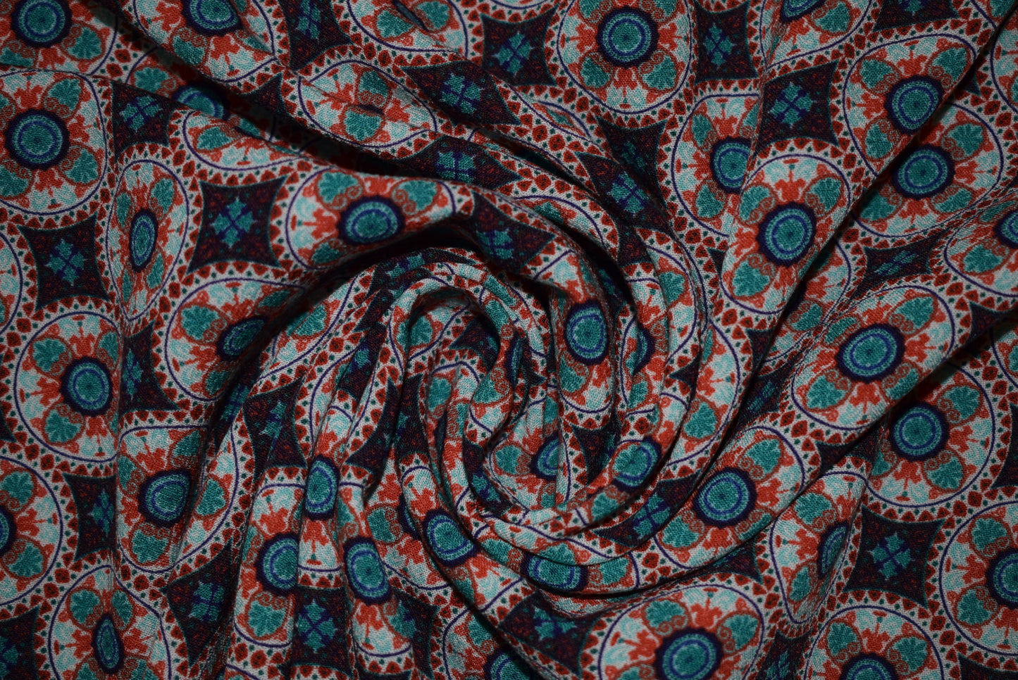 'Moroccan Tiles' Crepe