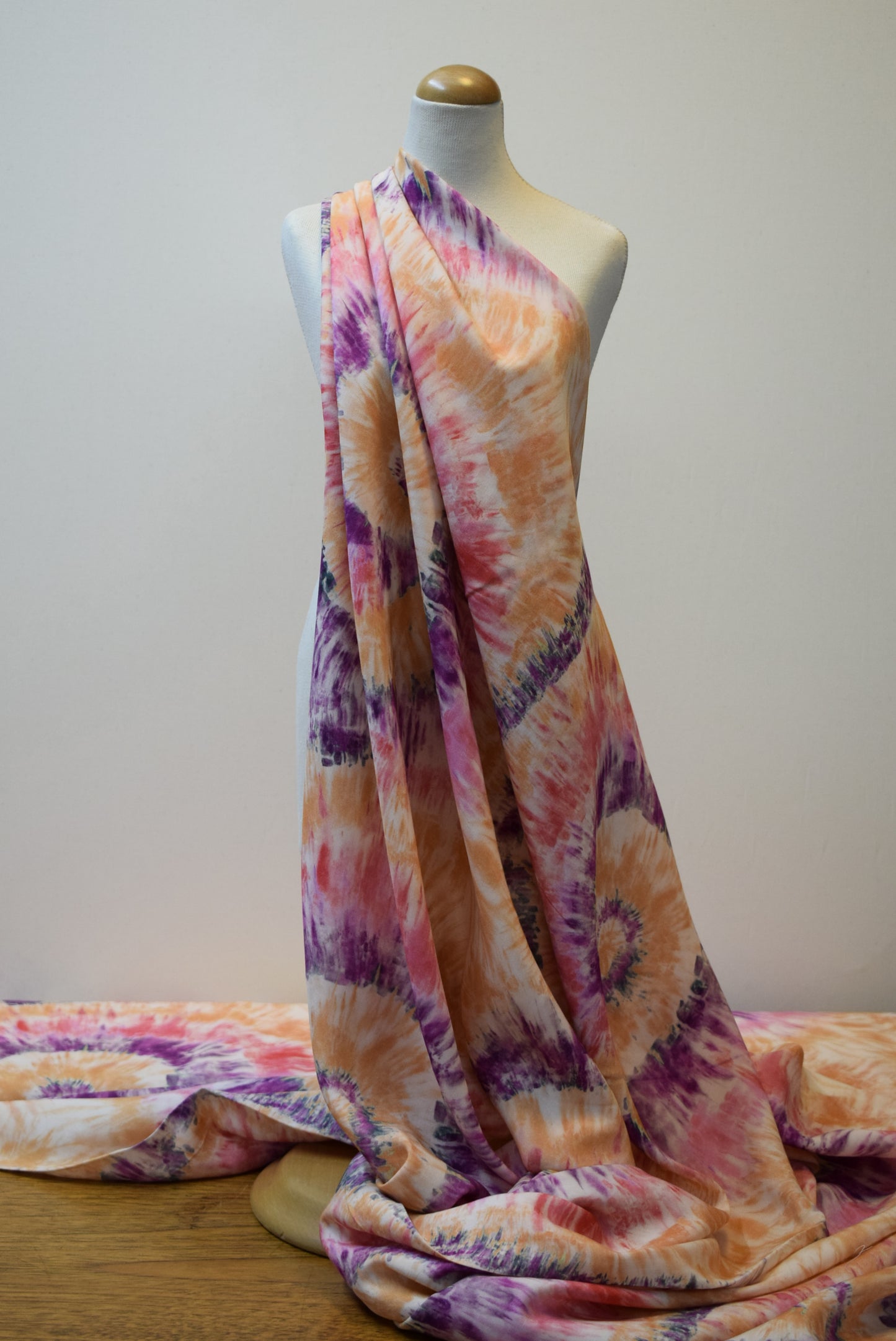 'Tie-Dye Spiral - Purple