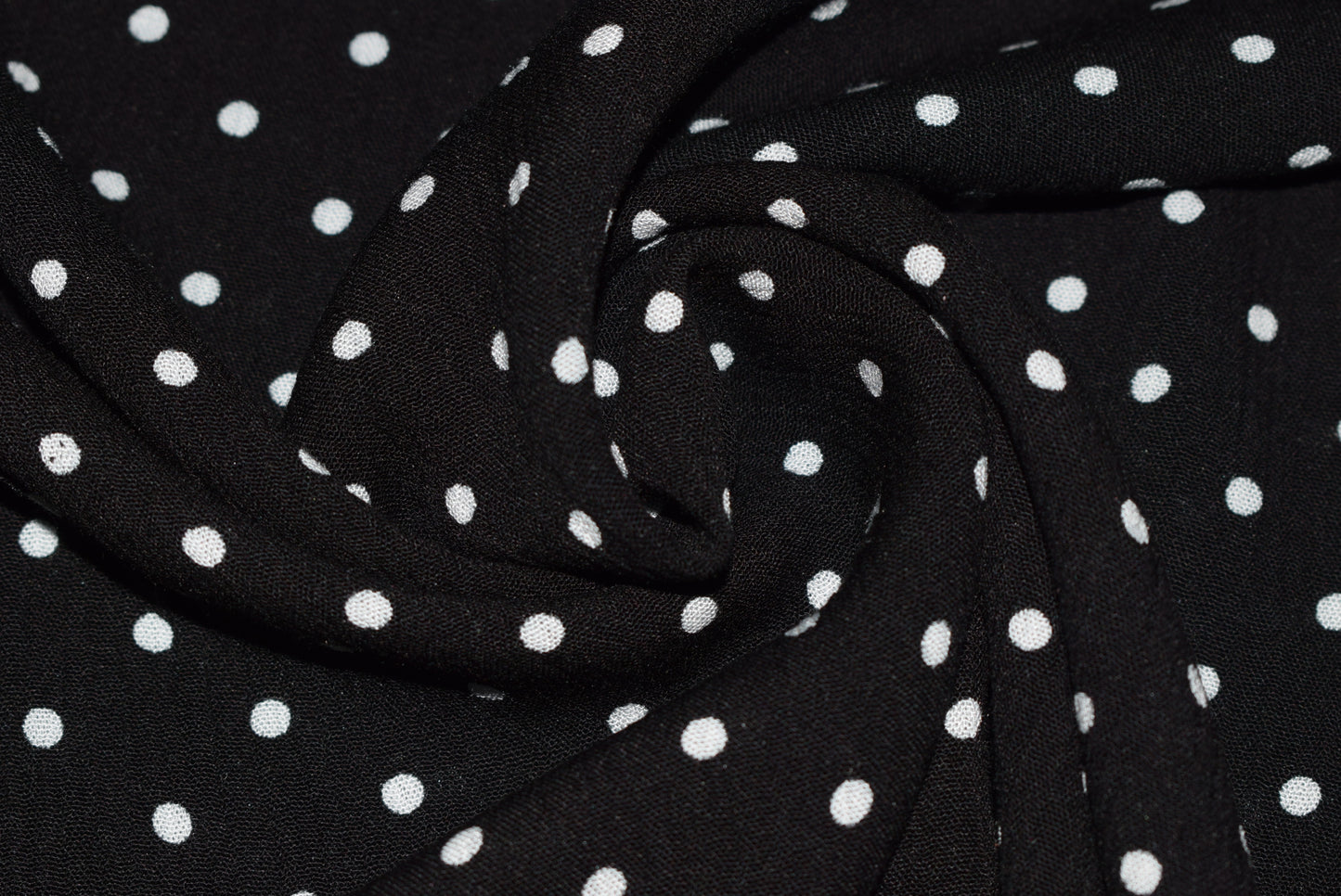 White Spot on Black Crepe