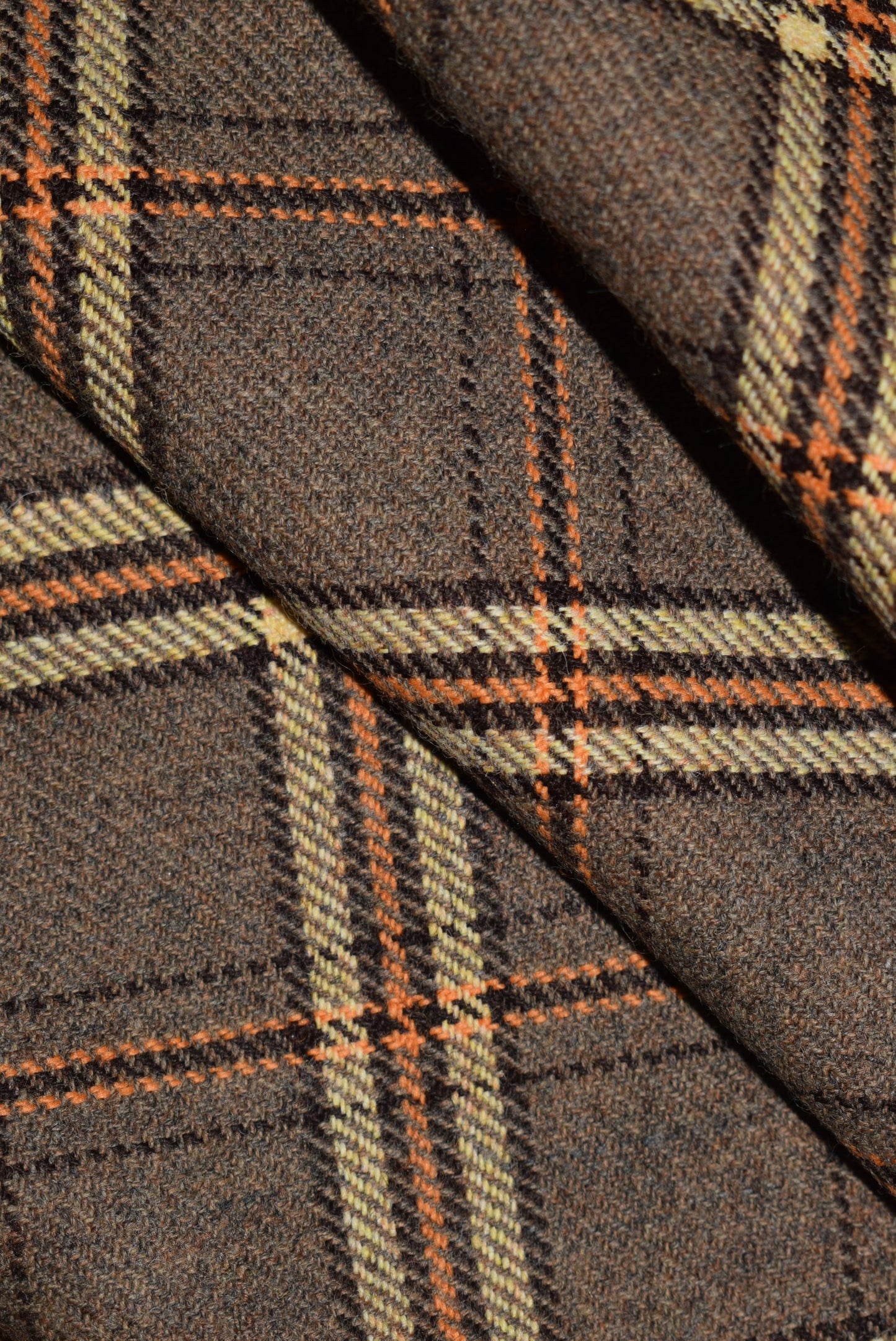 Tan/Amber Even-Check Tweed