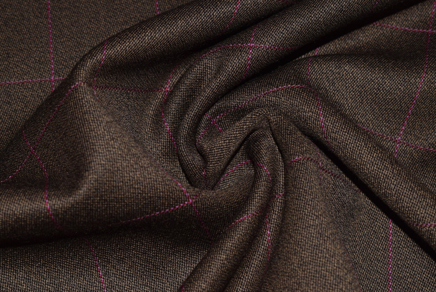 Pink Check Covert Tweed