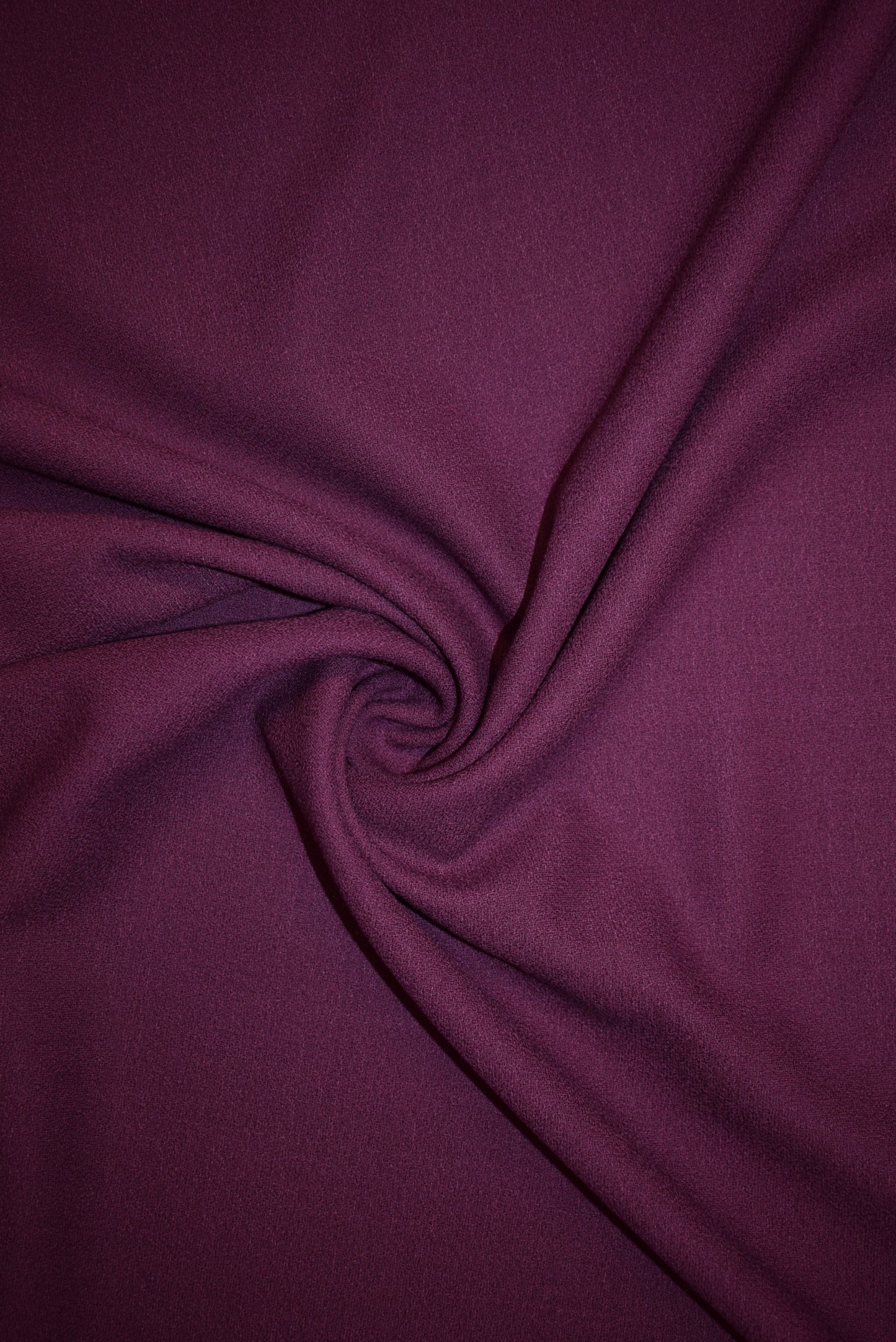 Plum Wool Crépe