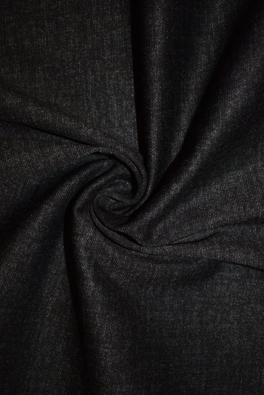 'Polished' Ponte Marl - Bitter Chocolate