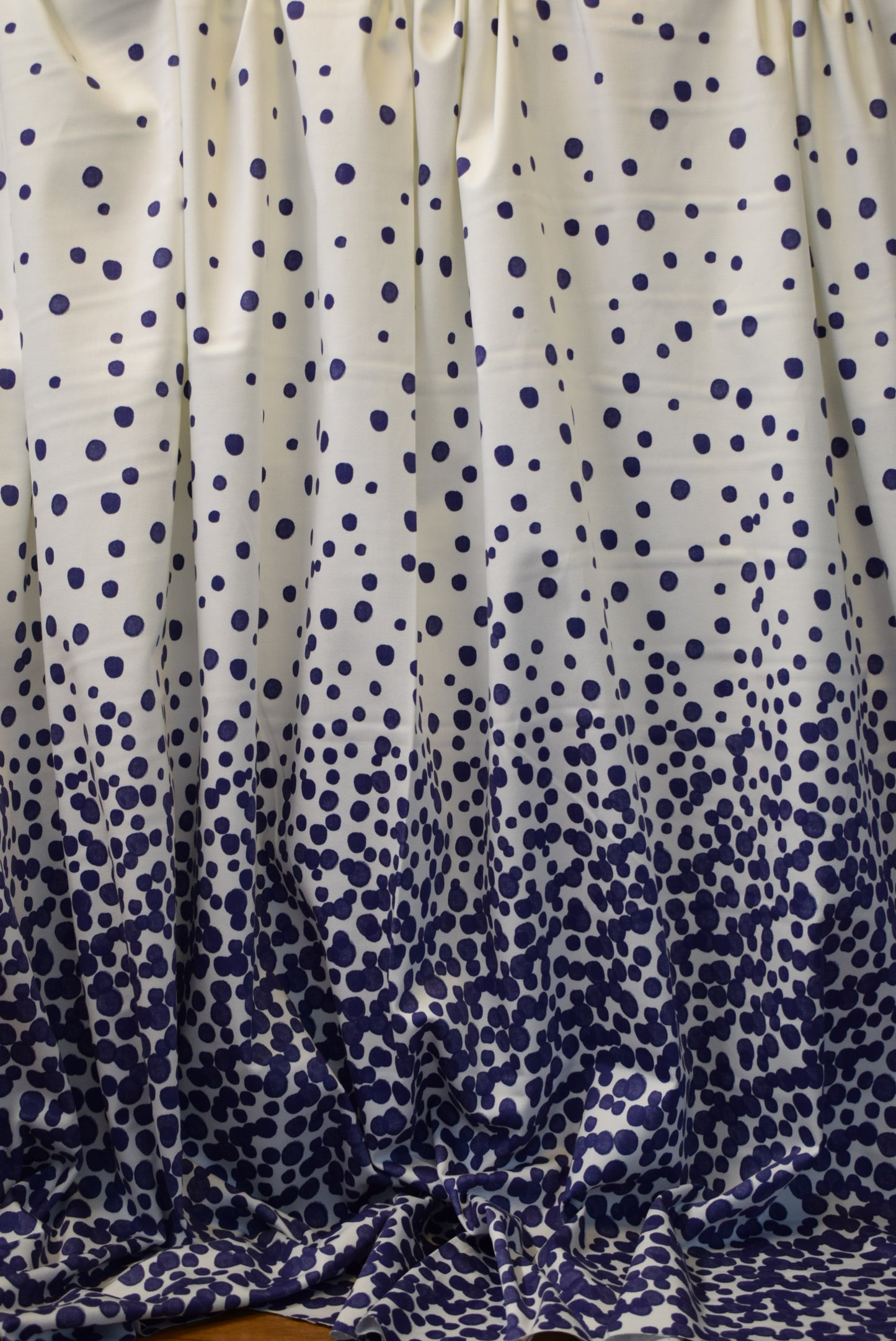 'Raindrop' Border Print - Blue