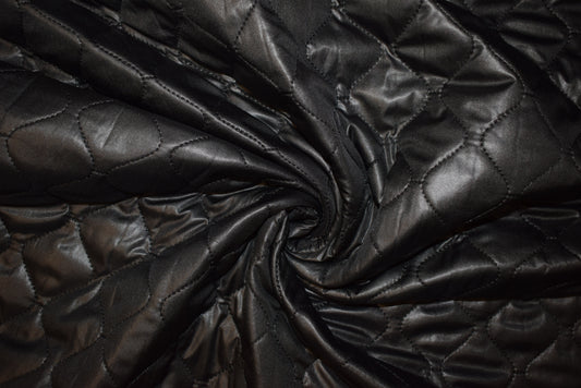 Plush Back Proofed Quilting - Black