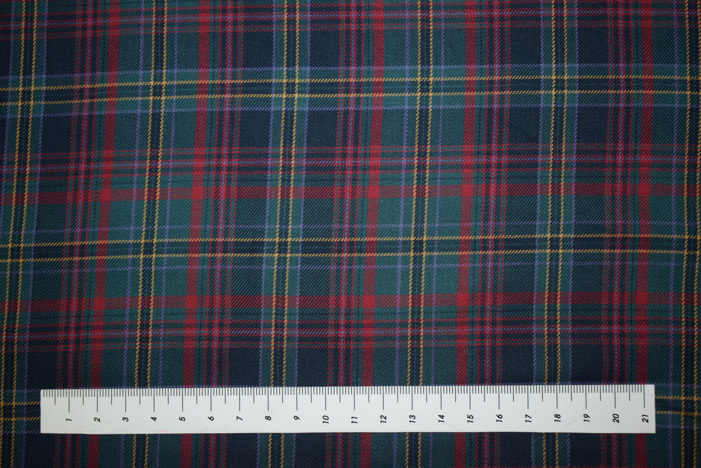 Teal/Wine Twill Tartan