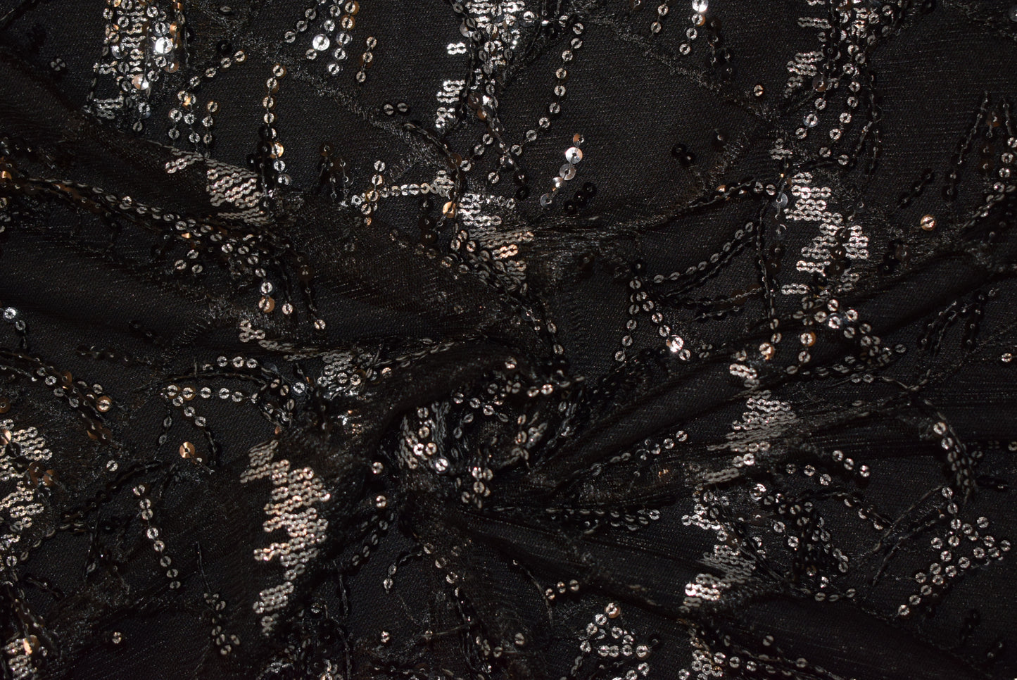 'Chicago' Sequin Fringe On Tulle