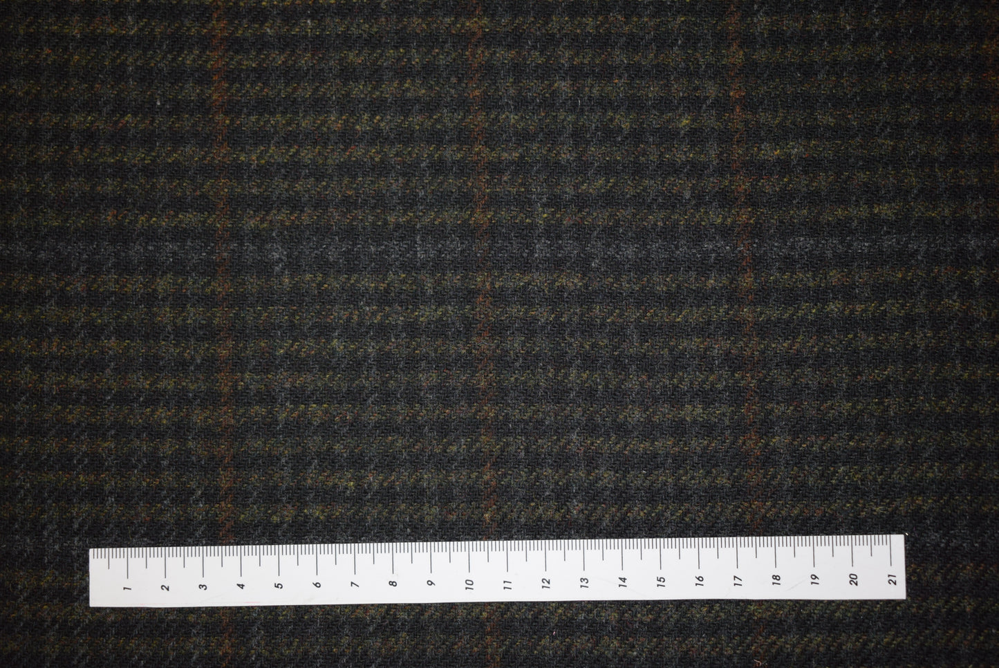 Dark Olive & Tan Checked Tweed