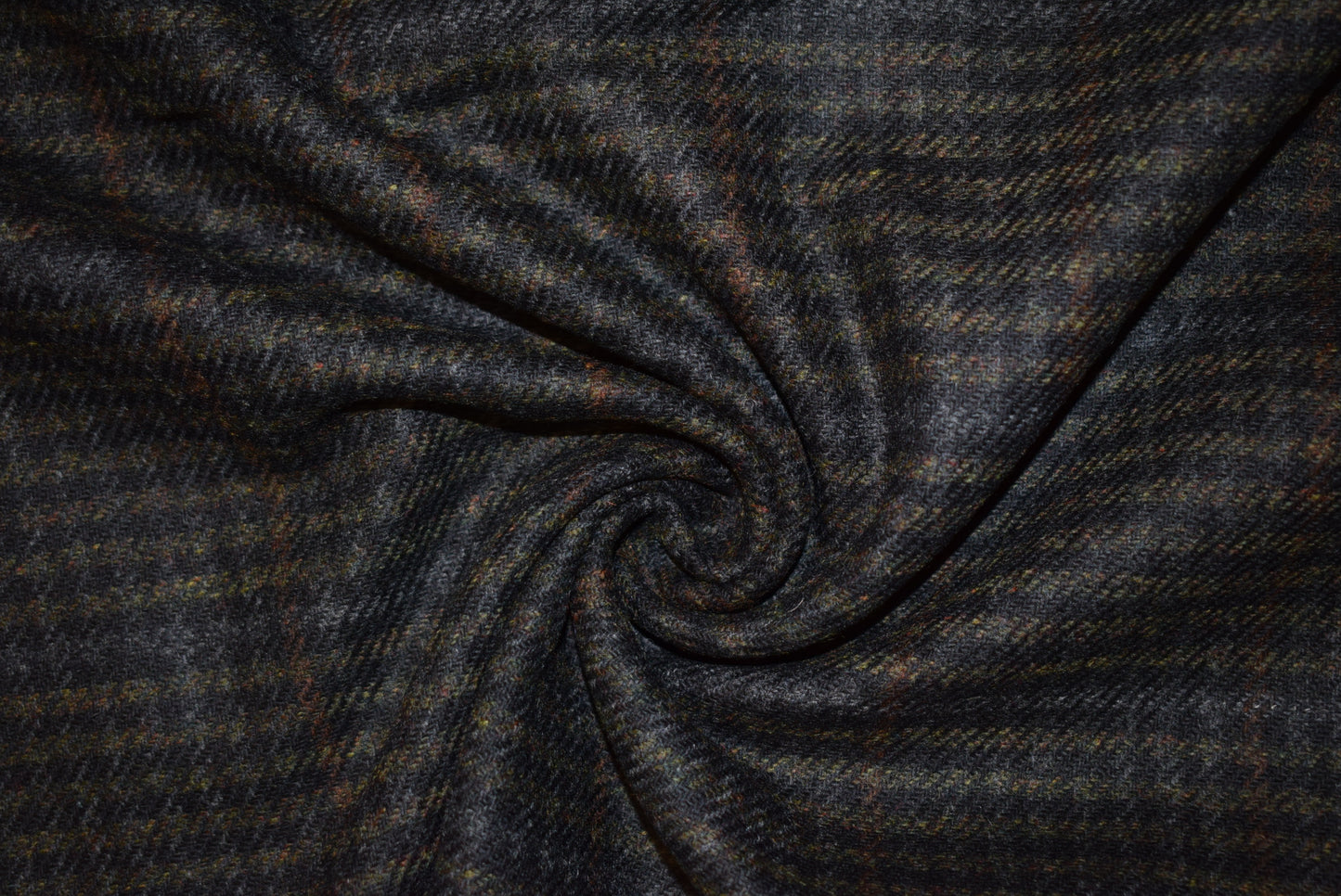 Dark Olive & Tan Checked Tweed