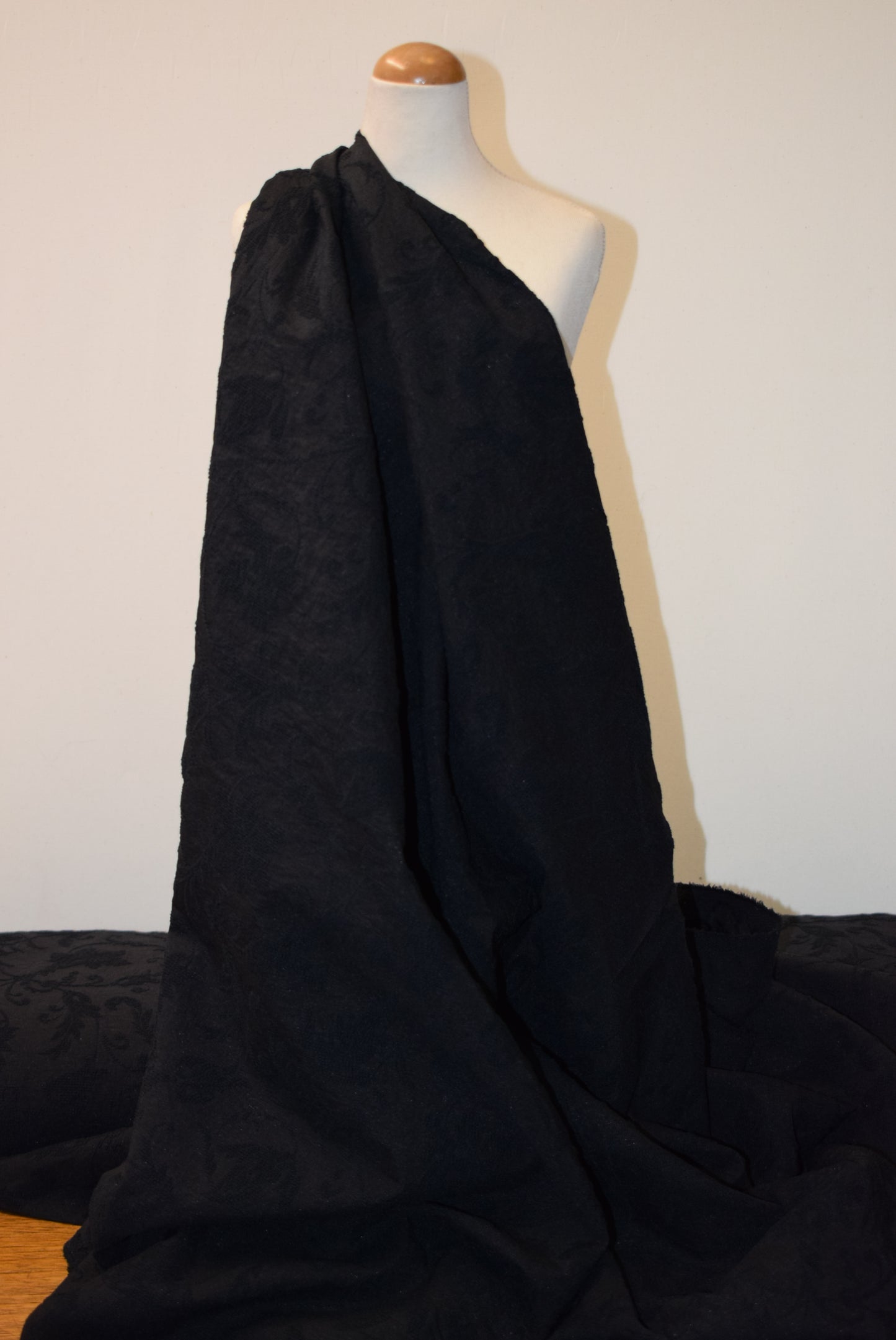 Black 'Embroidery' Jacquard