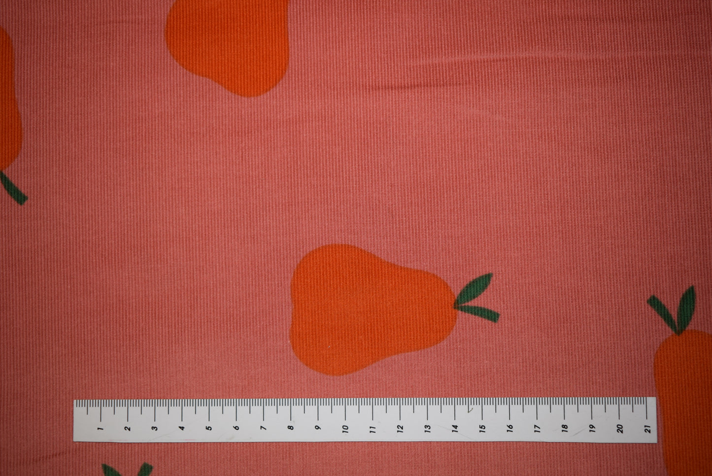 Pears on Blush Needlecord