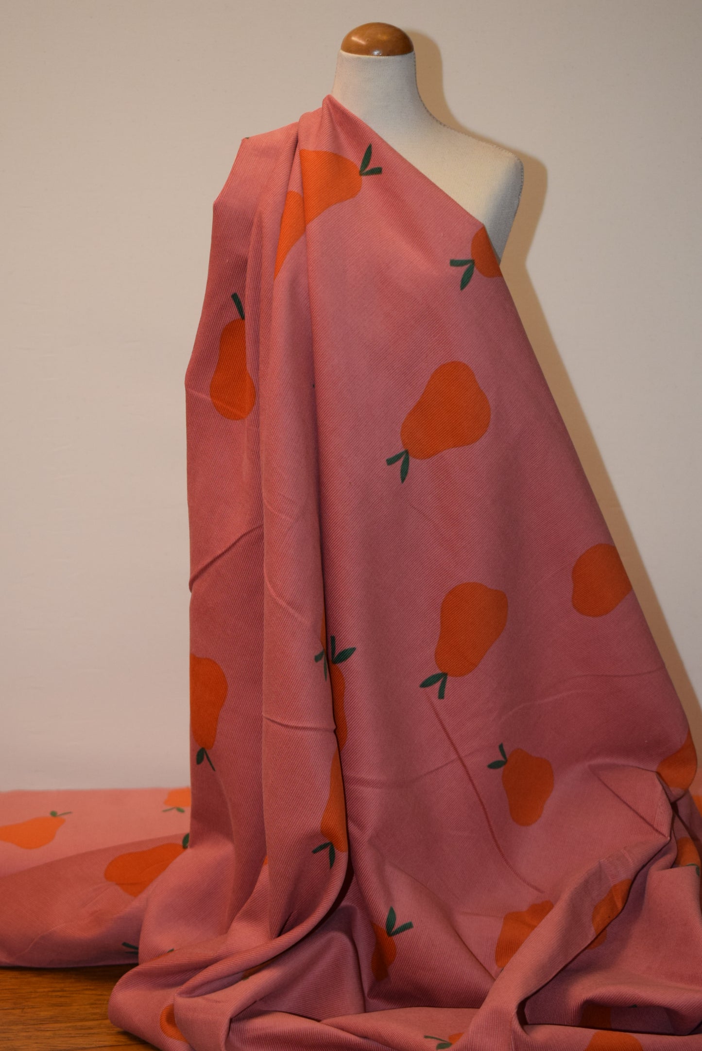 Pears on Blush Needlecord