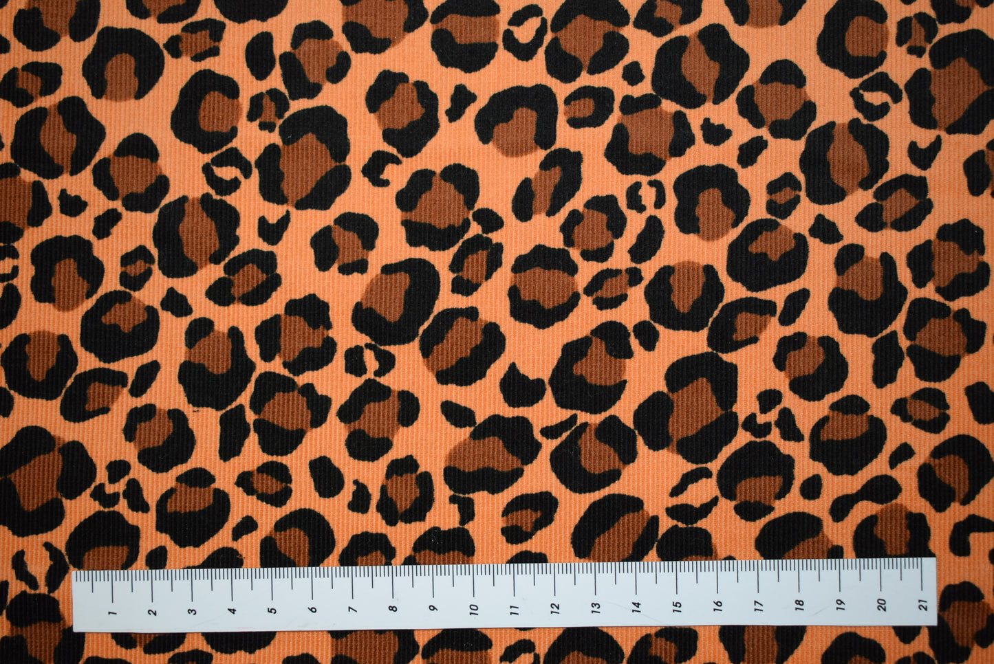 Animal Print Needlecord - Leopard