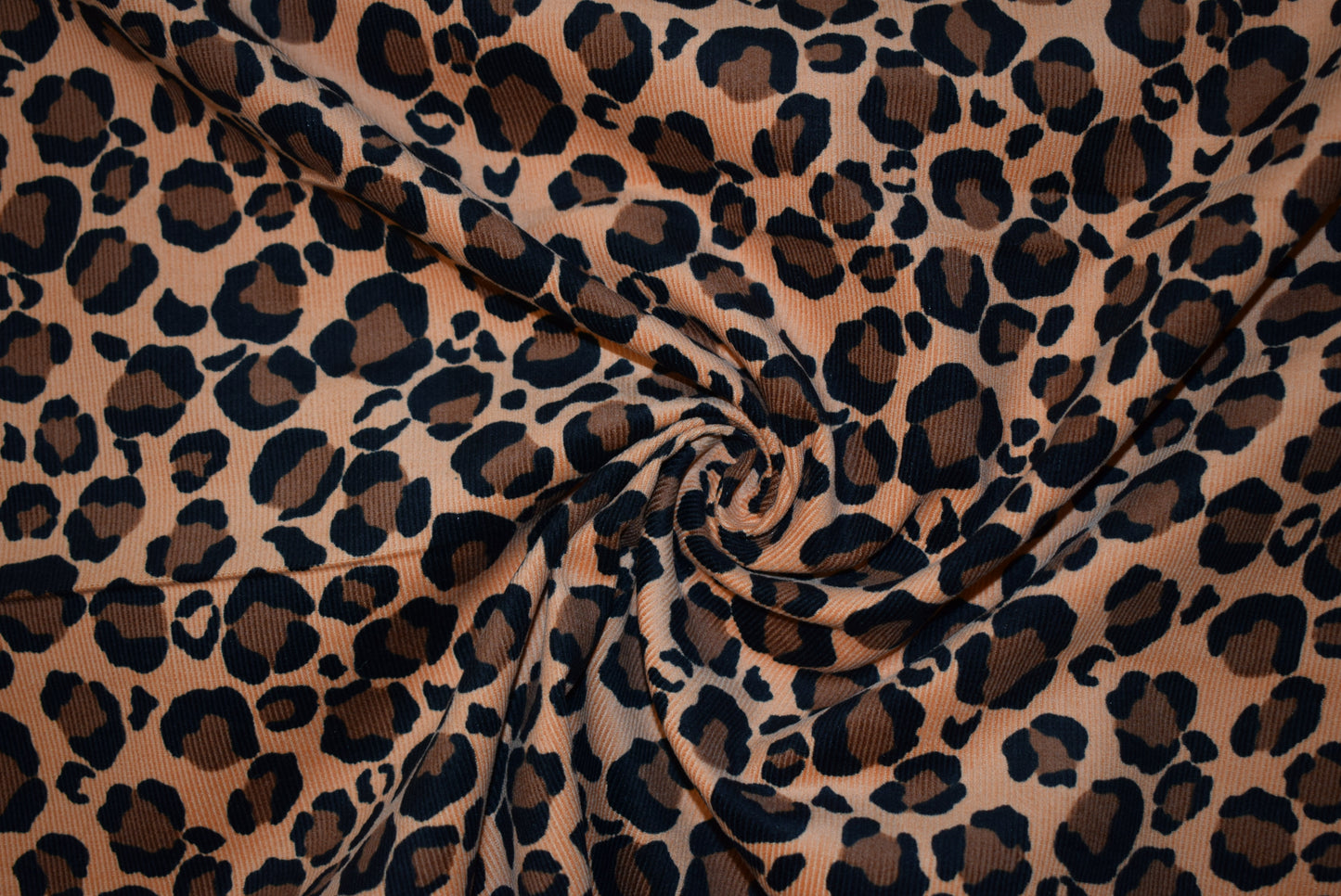 Animal Print Needlecord - Leopard